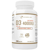 Progress Labs Vitamin D3 4000 IU - 240 Tablets