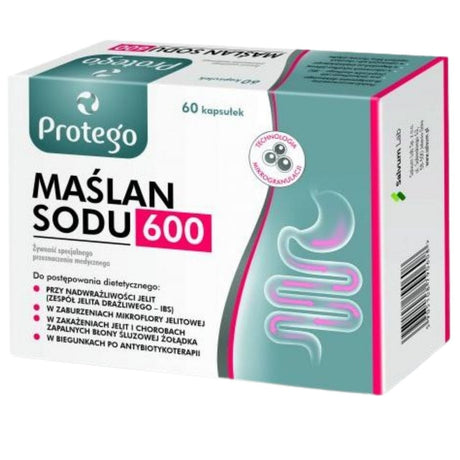 Protego Sodium Butyrate 600 mg - 60 Capsules