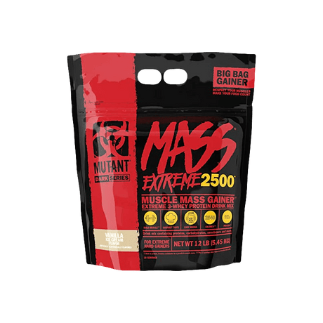 PVL Mutant Mass Extreme 2500 Gainer, Vanilla Ice Cream - 5450 g