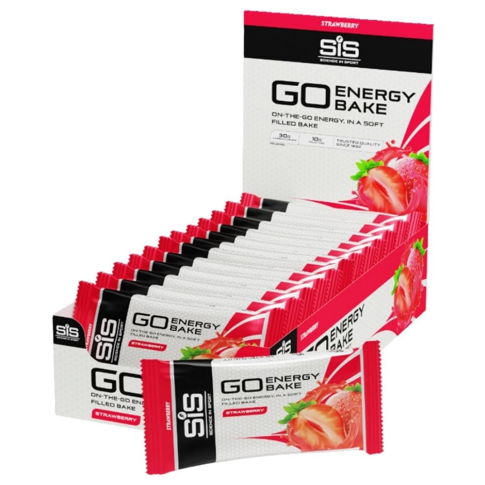 SiS GO Energy Bake Energy Bar, Strawberry - 12 Pieces