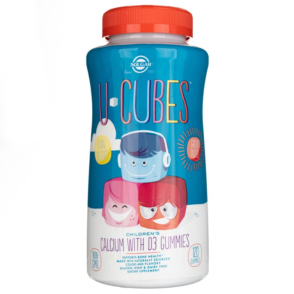 Solgar U-Cubes Children's Calcium with D3 - 120 Gummies