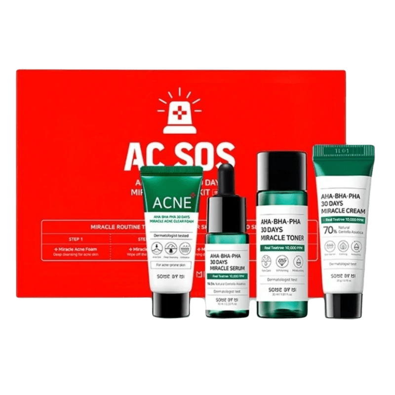 Some By Mi AHA BHA PHA 30 Days Miracle AC SOS - Acne Skin Set