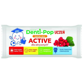 Starpharma Healthy Denti-Pop Lollipop Student Active, Strawberry - 6 g