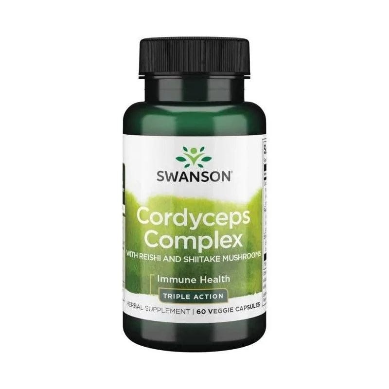 Swanson Cordyceps Complex with Reishi and Shiitake - 60 Capsules