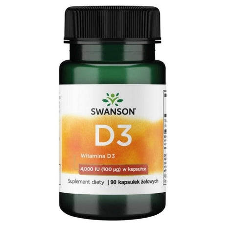 Swanson Vitamin D3 4000 IU (100 mcg) - 90 Capsules