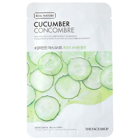 The Face Shop Real Nature, Sheet Mask with Cucumber - 20 g