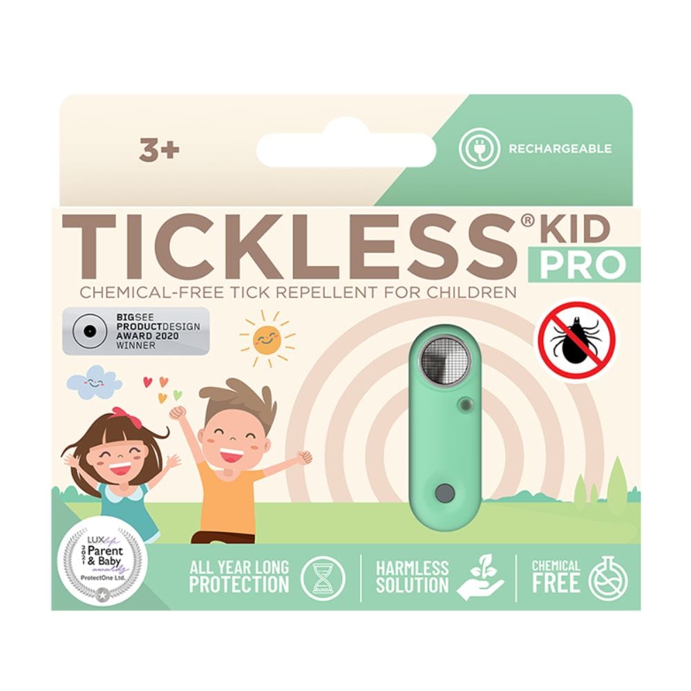 Tickless Kid PRO with Charging Option Ultrasonic Tick Protection - Mentha Green