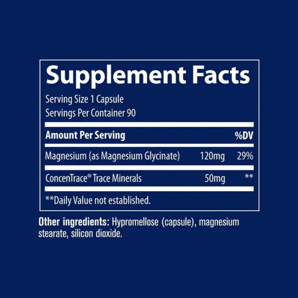 Trace Minerals Magnesium Glycinate 120 mg - 90 Capsules