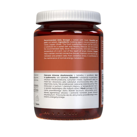 Vitaler's Copper 2 mg - 120 Tablets