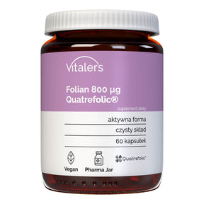 Vitaler's Folic Acid (Vitamin B9) 800 mcg - 60 Capsules
