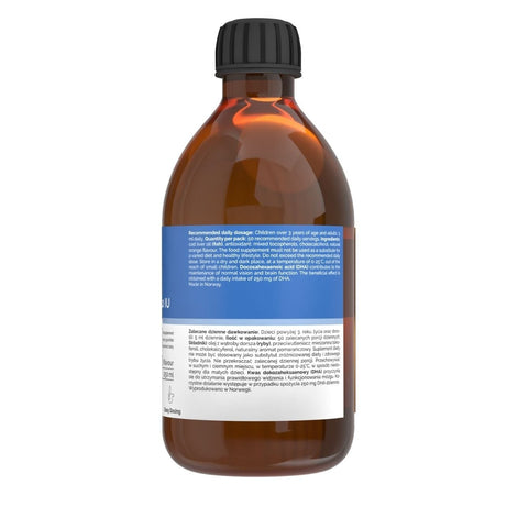 Vitaler's Omega-3 Norwegian Cod Liver Oil 1250 mg + D3 2000 IU, Orange - 250 ml