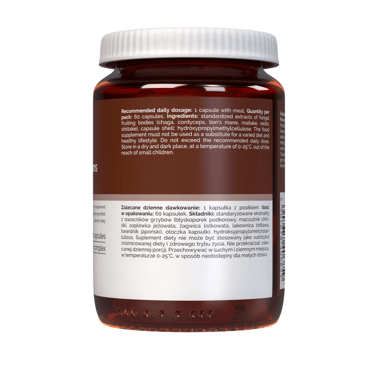 Vitaler's Vital Mushrooms - 60 Capsules