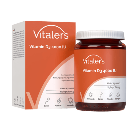 Vitaler's Vitamin D3 4000 IU - 120 Softgels