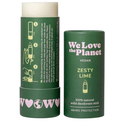 We Love The Planet Zesty Lime Deodorant Stick - 40 g