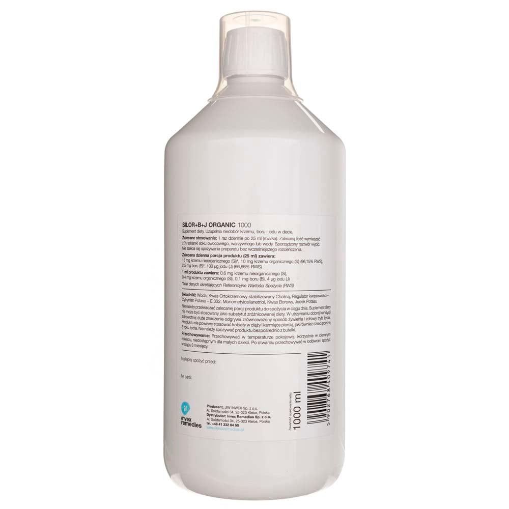 Invex Remedies Silor+B+J Silicon with boron and iodine, liquid - 1000 ml