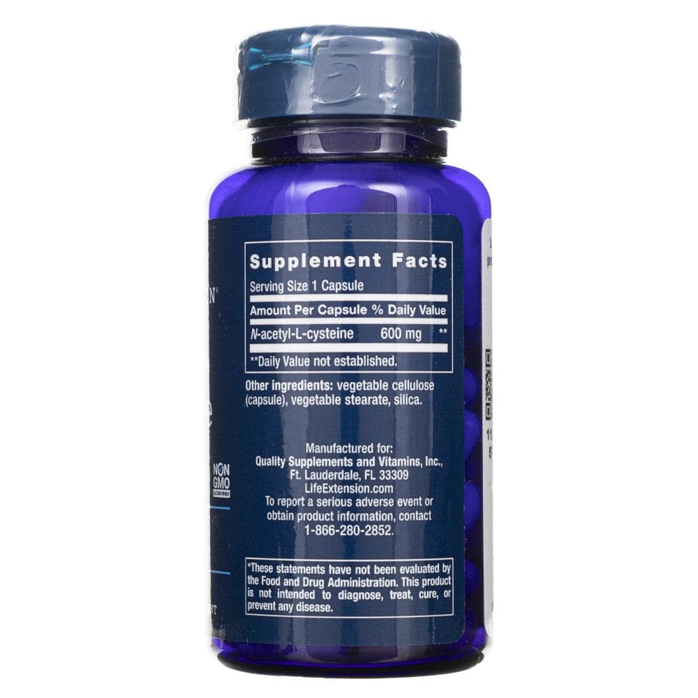 Life Extension N-Acetyl-L-Cysteine (NAC) 600 mg - 60 Capsules