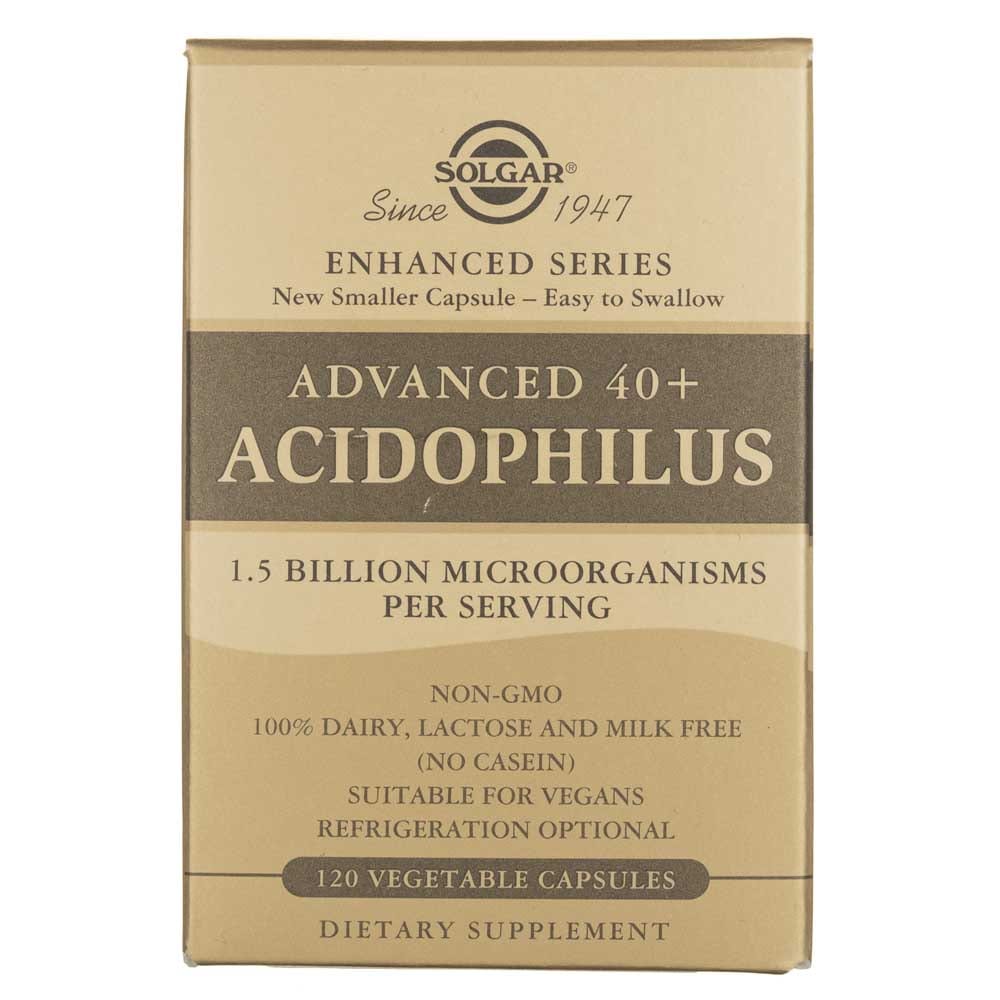 Solgar Advanced 40+ Acidophilus - 120 Veg Capsules