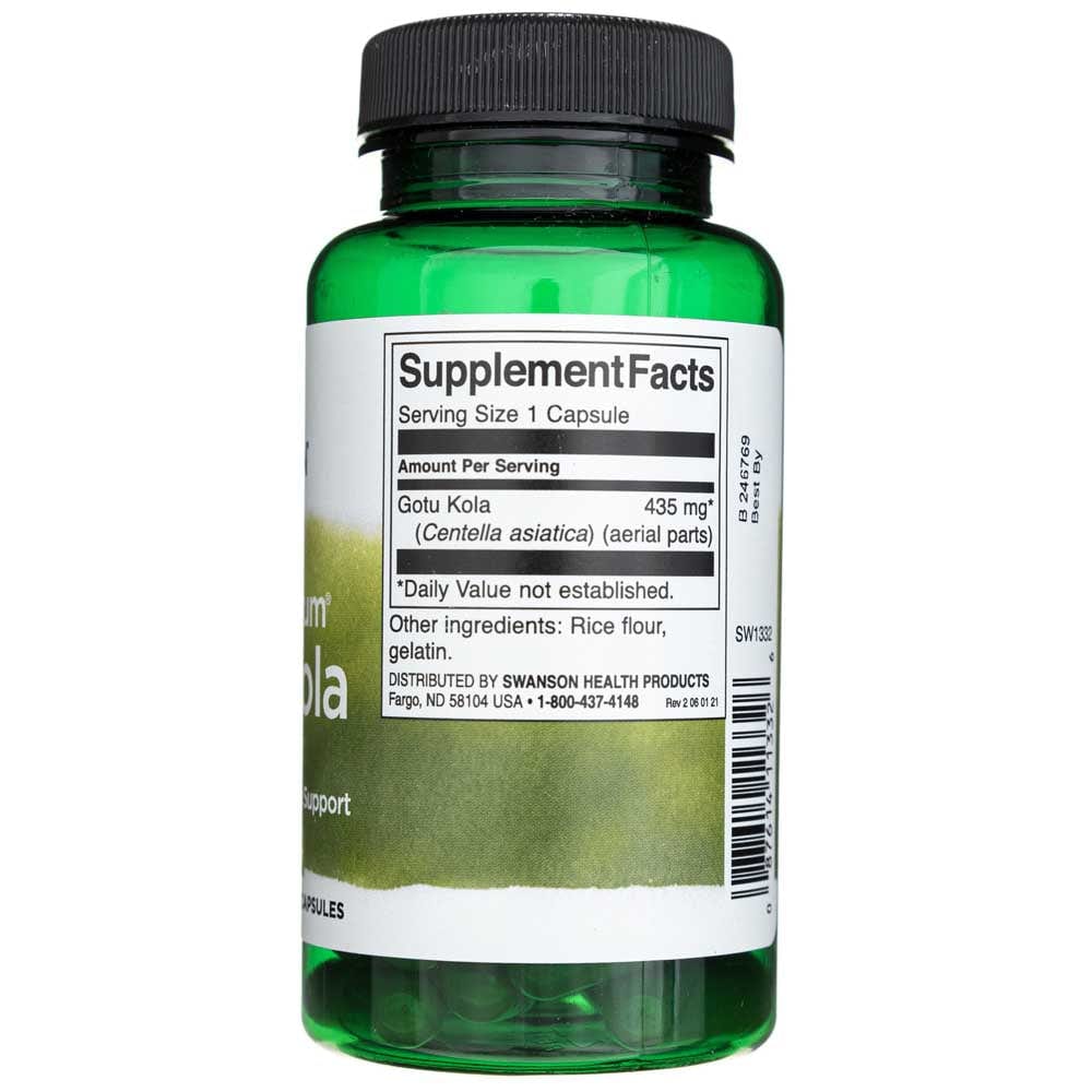 Swanson Full Spectrum Gotu Kola 435 mg - 60 Capsules